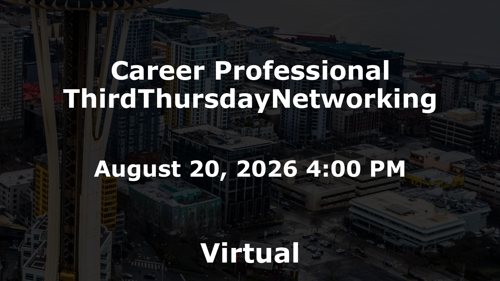 Career Professional ThirdThursdayNetworking event image